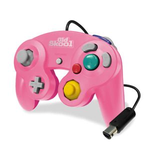 Old Skool Controller Compatible Con Wii/GameCube Pink