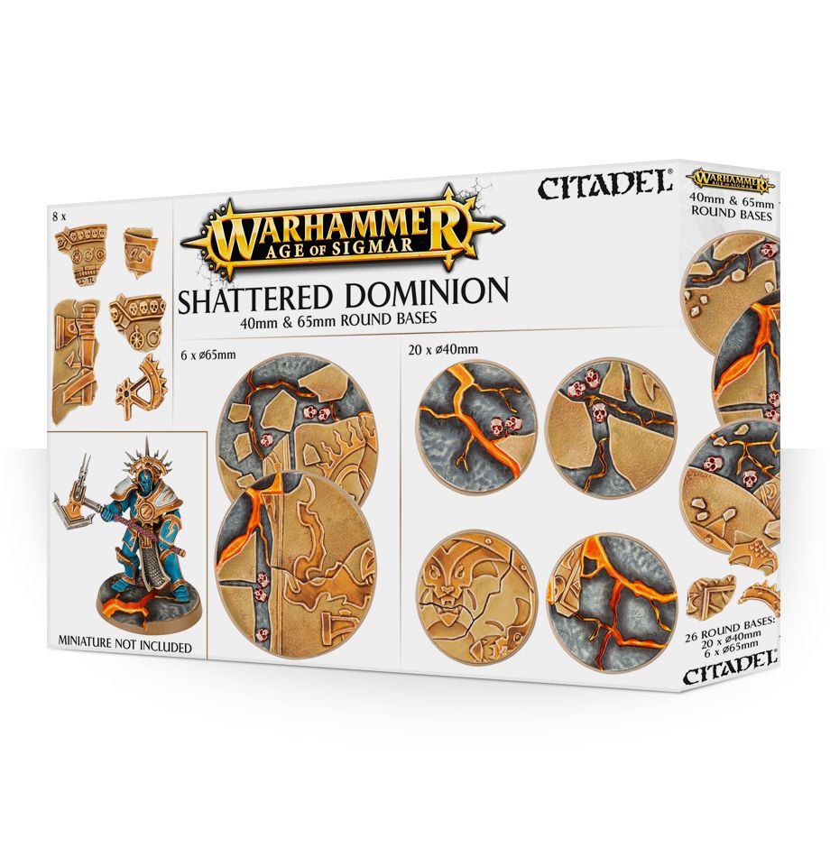 Shattered Dominion: 65 & 40MM Round Bases