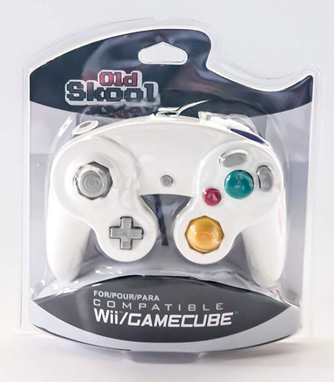 Old Skool Controller Compatible Con Wii/GameCube White