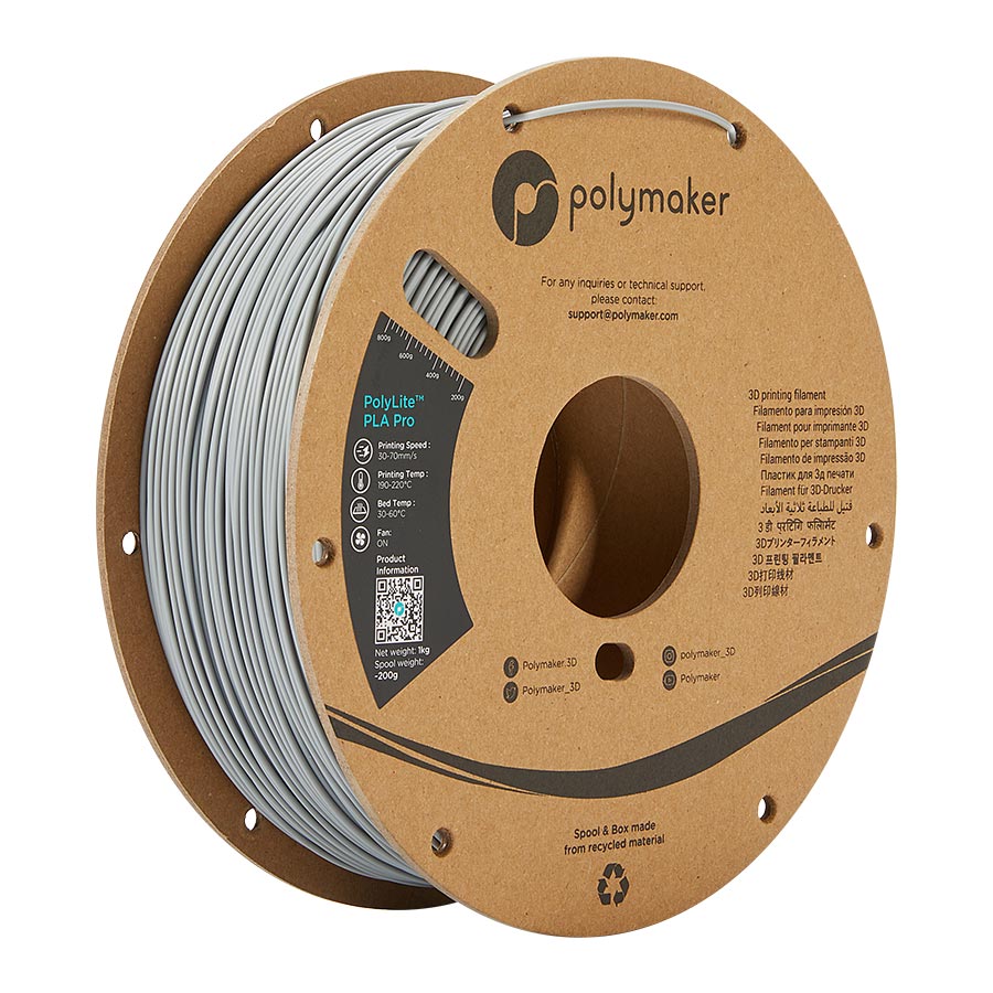 Polylite PLA PRO Grey (1.75mm) (1kg)