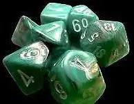 Chessex 20403 Mini 7 Set Marble Oxi-Copper/White