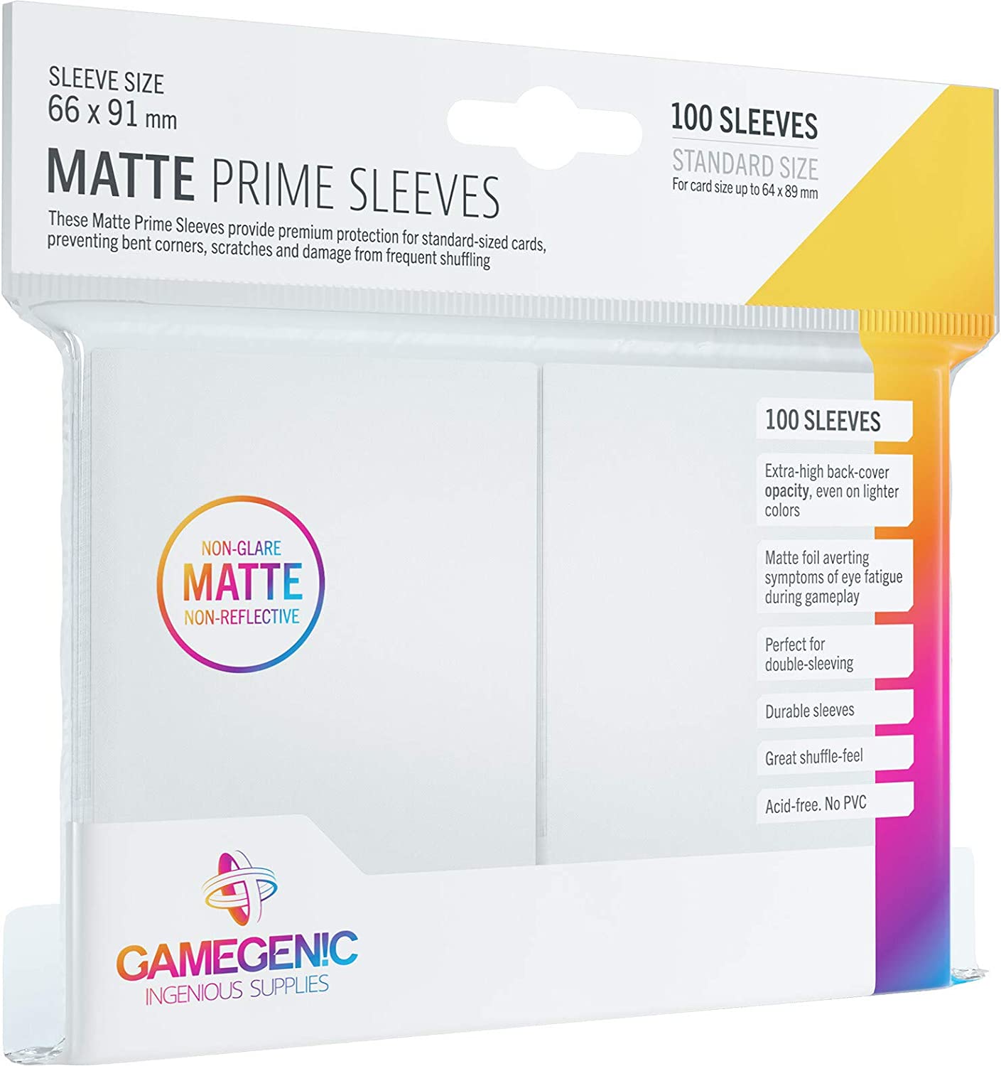 MATTE Prime Sleeves: White