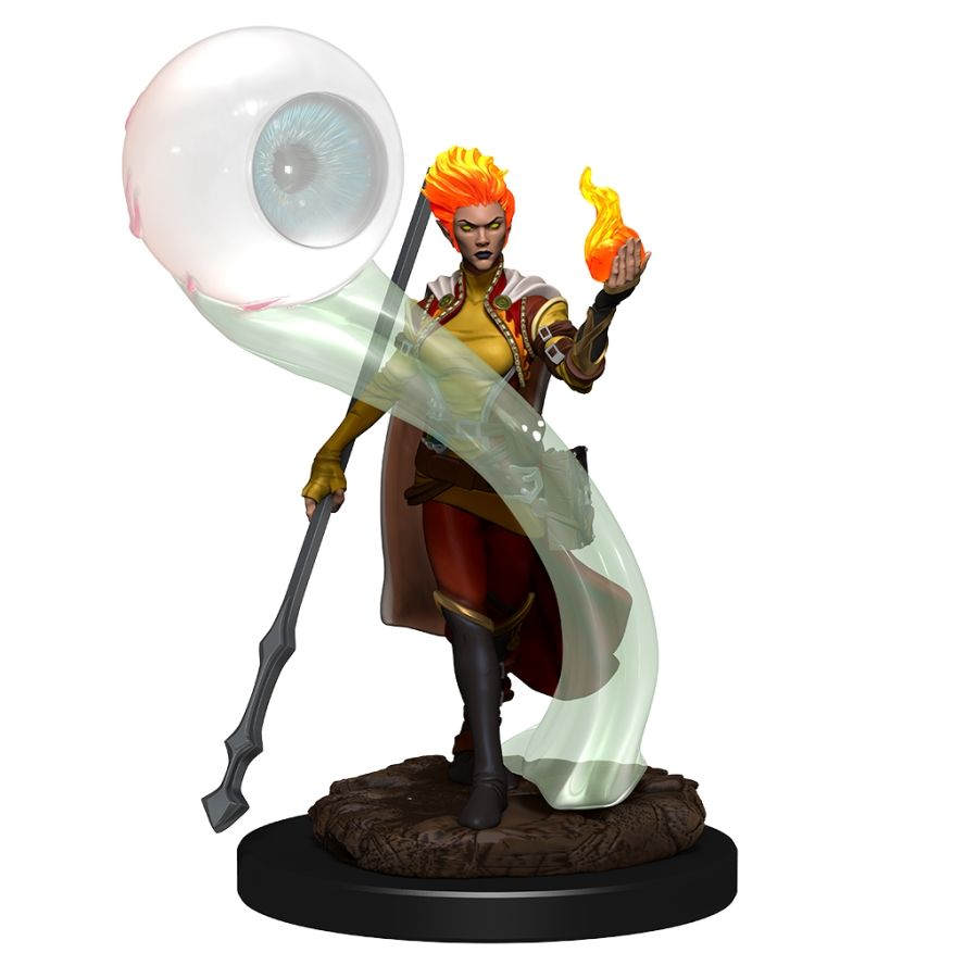 D&D Premium Mini's: Female Fire Genasi Wizard