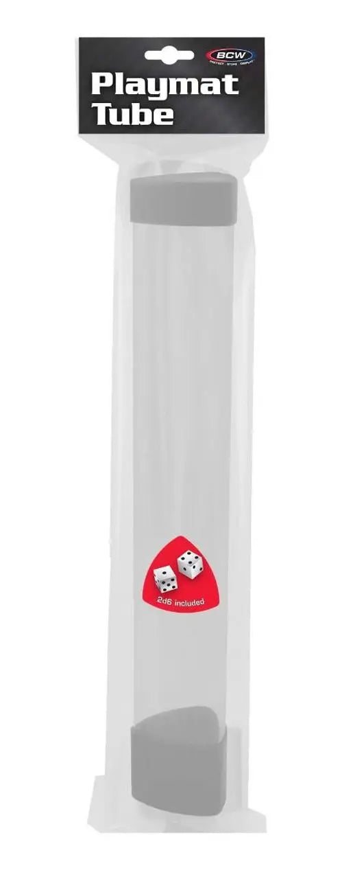 BCW Playmat Tube With Dice Cap - White