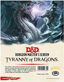 D&D DM Screen Tyranny of Dragons
