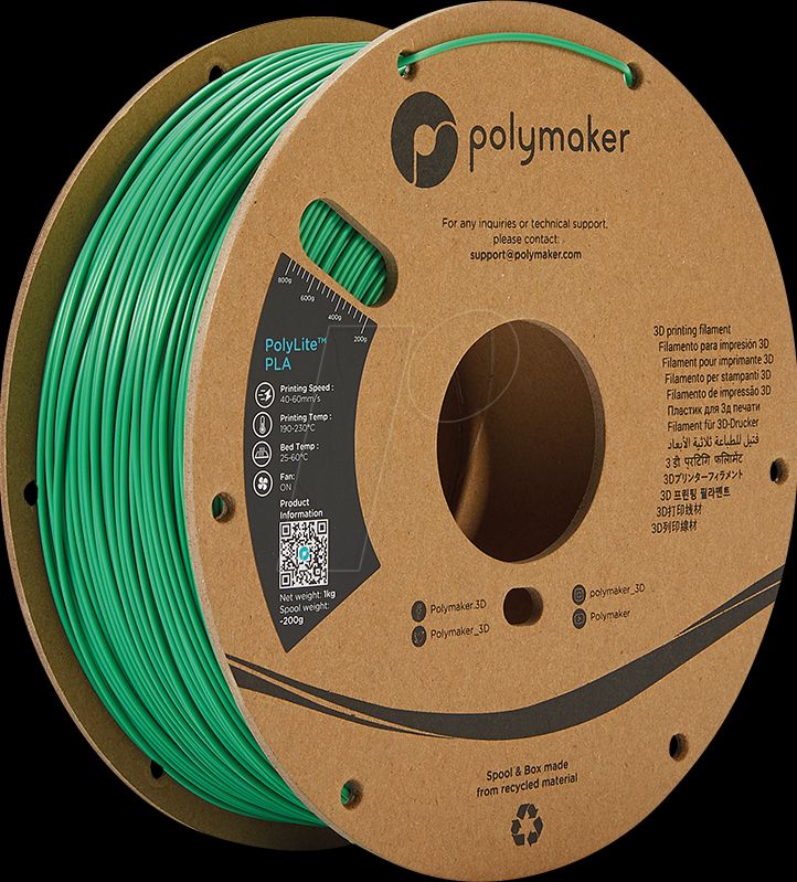 PolyLite PLA Green (1.75 mm) (1kg)