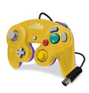Old Skool Controller Compatible Con Wii/GameCube Yellow