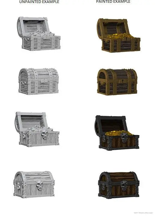 Wizkids Deep Cuts Unpainted Miniatures: Chests