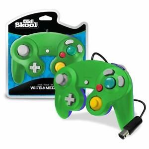 Old Skool Controller Compatible Con Wii/GameCube Green