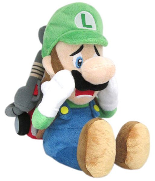 Super Mario Luigi’s Mansion Scared Luigi Strobulb 10″ Plush Toy