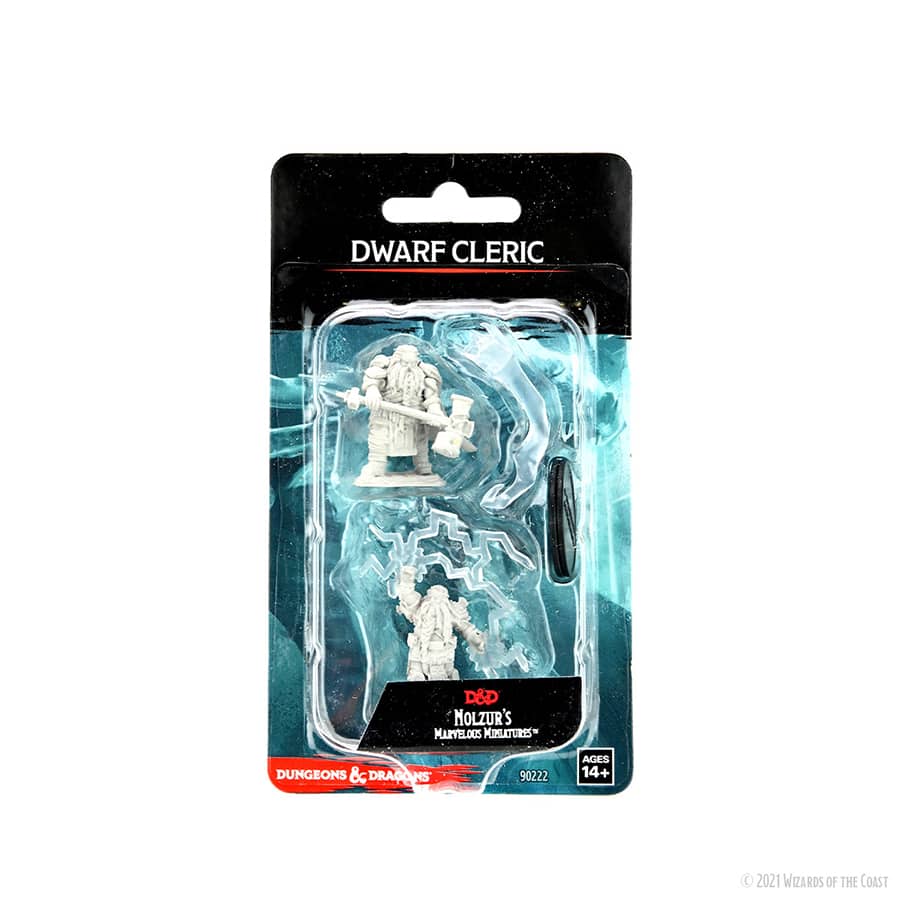 D&D Mini's: W14 Dwarf Cleric Male