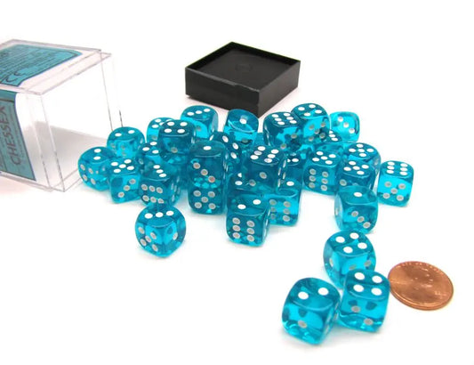Chessex Translucent Teal w/White CHX 23815