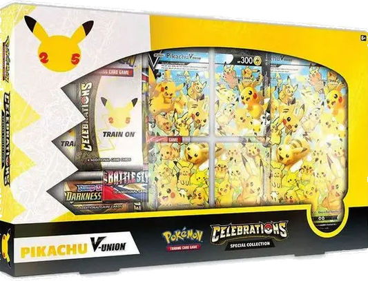 Pokemon Trading Card Game Celebrations Pikachu V-Union Exclusive Collection Box