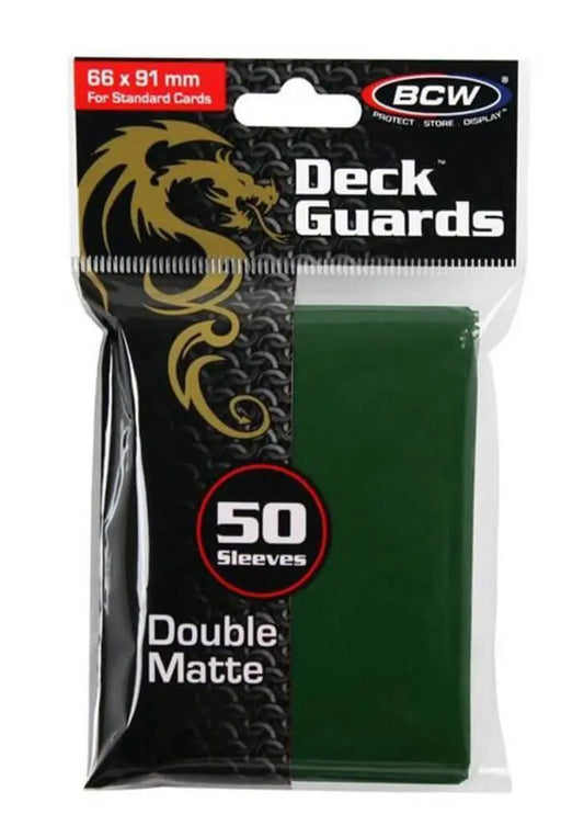 BCW Deck Protectors Standard 50 - Matte Green