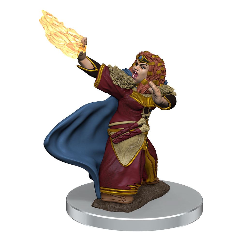 D&D Premium Mini: Female Dwarf Wizard