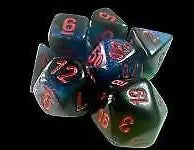 Chessex 20658 Mini 7 Set Gemini Black-Starlight/Red