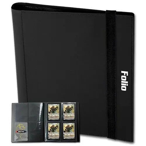 4-Pocket Double Pages Folio Album - BLACK
