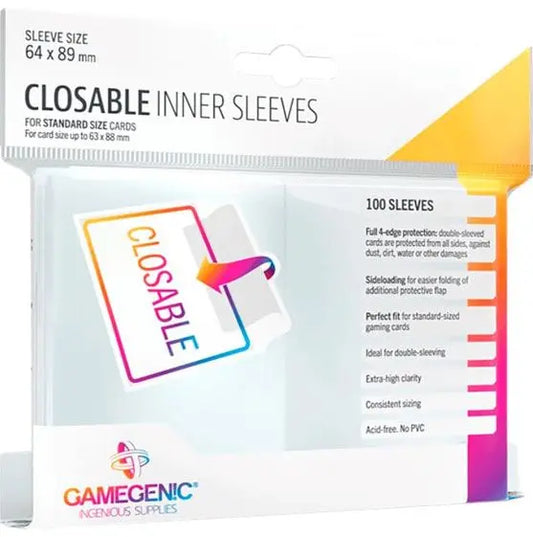 Gamegenic Closable Inner Sleeves