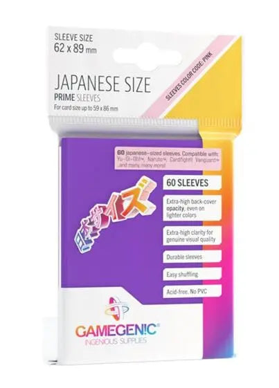 Gamegenic Prime Sleeves Japanese Sized Purple 60