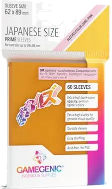 PRIME Japanese Sized Sleeves Orange