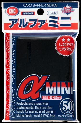 KMC Alpha Mini Black 50pcs