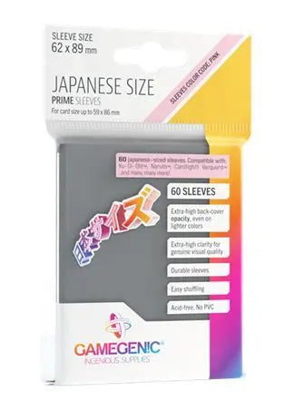 PRIME Japanese Size Sleeves Dark Gray 60