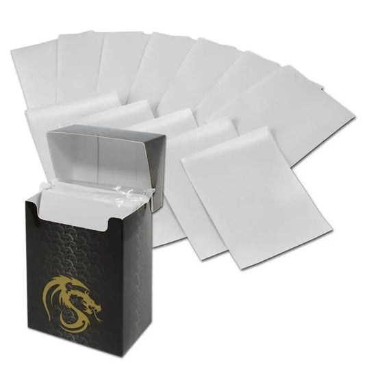 Premium White Double Matte Deck Guard Sleeve Protectors 50