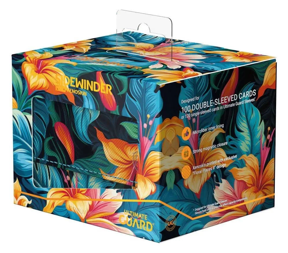 Ultimate Guard Deckbox Sidewinder 100+ Floral Places II - Tulum Blue