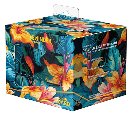 Ultimate Guard Deckbox Sidewinder 100+ Floral Places II - Tulum Blue