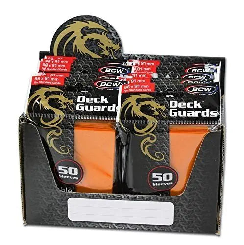 Standard Gaming Card Sleeves - Orange (50)