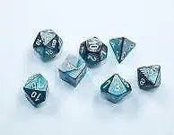 Chessex 20656 Mini 7 Set Gemini Steel-Teal/White