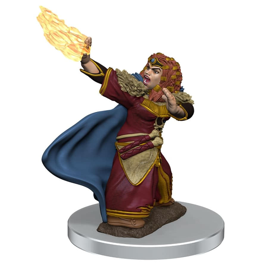 D&D Premium Mini: Female Dwarf Wizard