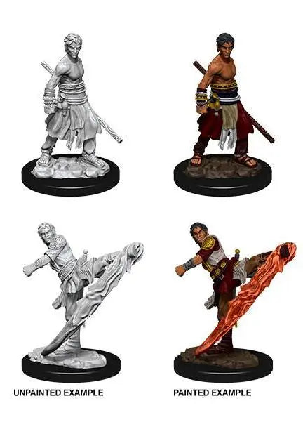 Wizkids Nolzur's: Unpainted - Male Half-Elf Monk