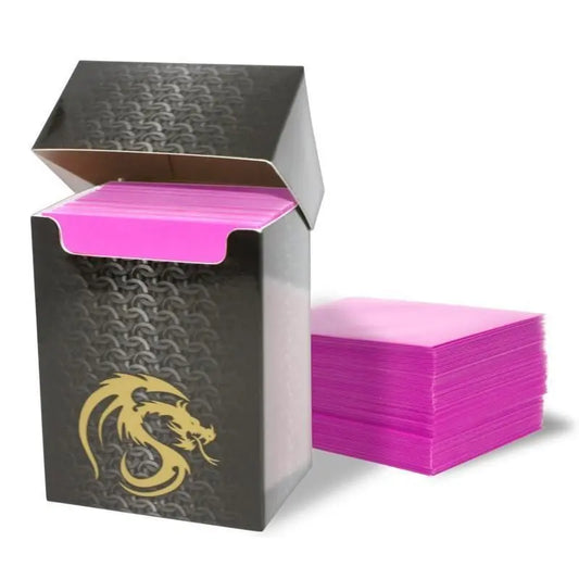 Premium Pink Double Matte Deck Guard Sleeve Protectors