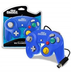 Old Skool Controller Compatible Con Wii/GameCube Blue