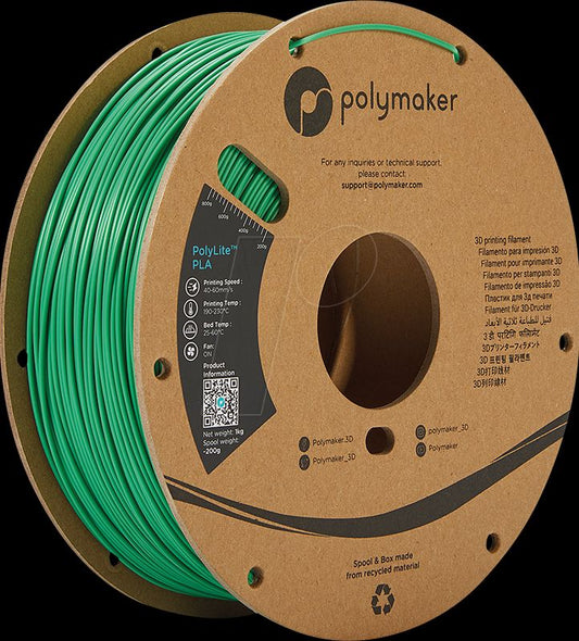 PolyLite PLA Green (1.75 mm) (1kg)