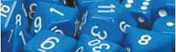 Chessex CHX25806 Dice-Opaque: 36D6 Set Blue/White