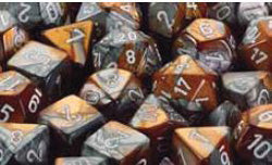 CHX 26824 Gemini 12mm D6 Copper-Steel w/ White Set of 36