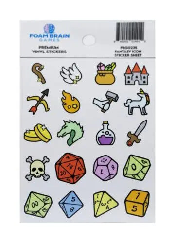 Fantasy Icon Sticker Sheet