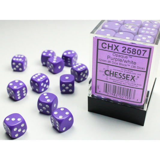 CHX 25807 OPAQUE PURPLE W/ WHITE