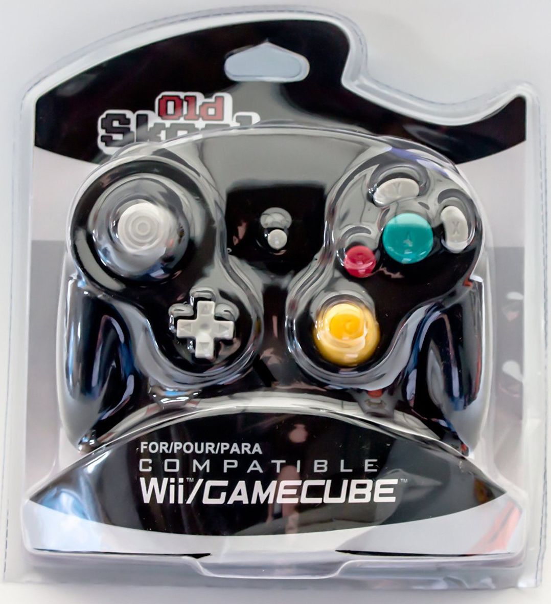 Old Skool Controller Compatible Con Wii/GameCube Black