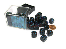 CHX 25938 Speckled 12mm D6 Blue Stars