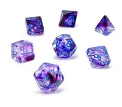 Chessex 20557 Mini 7 Set Nebula Nocturnal/Blue