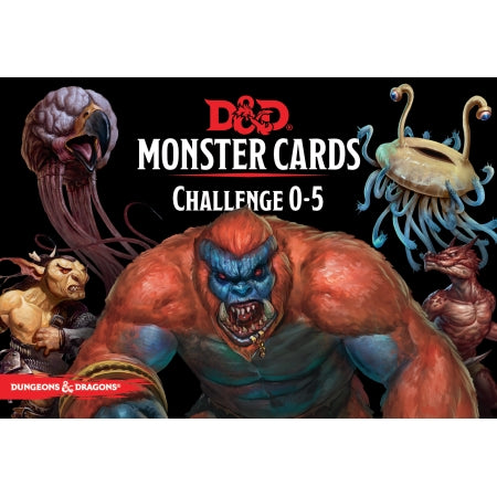 D&D Monster Cards Challenge 0-5