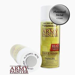 Army Painter Color Primer Spray (400 mL) - Plate Mail Metal