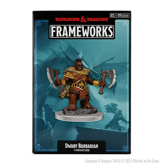 D&D Mini: Frameworks Female Dwarf Barbarian